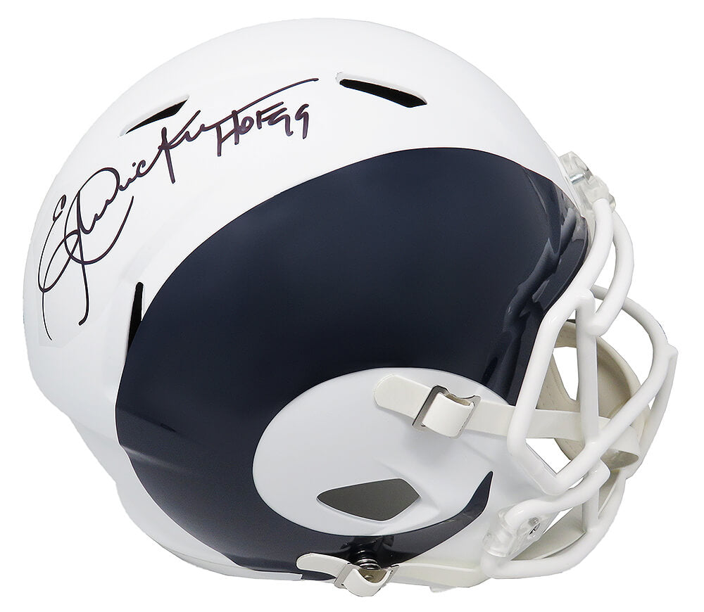 Eric Dickerson Signed Los Angeles Rams AMP Alternate Riddell Full Size Speed Replica Helmet w/HOF'99 - DICREP304 - Eric Dickerson Signed Los Angeles Rams AMP Alternate Riddell Full Size Speed Replica Helmet w/HOF'99 product image