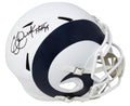 Eric Dickerson Signed Los Angeles Rams Flat White Matte Riddell Full Size Speed Replica Helmet w/HOF'99 - DICREP305 - Eric Dickerson Signed Los Angeles Rams Flat White Matte Riddell Full Size Speed Replica Helmet w/HOF'99 product image