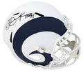 Eric Dickerson Signed LA Rams Flat White Matte Riddell Full Size Speed Replica Helmet w/HOF'99 - DICREP307 - Eric Dickerson Signed LA Rams Flat White Matte Riddell Full Size Speed Replica Helmet w/HOF'99 product image