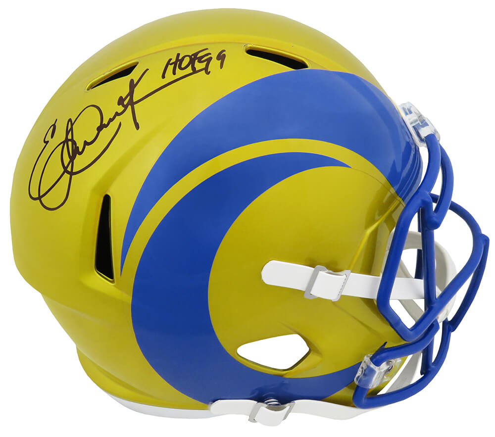Eric Dickerson Signed Los Angeles Rams FLASH Riddell Full Size Speed Replica Helmet w/HOF'99 - DICREP311 - Eric Dickerson Signed Los Angeles Rams FLASH Riddell Full Size Speed Replica Helmet w/HOF'99 product image