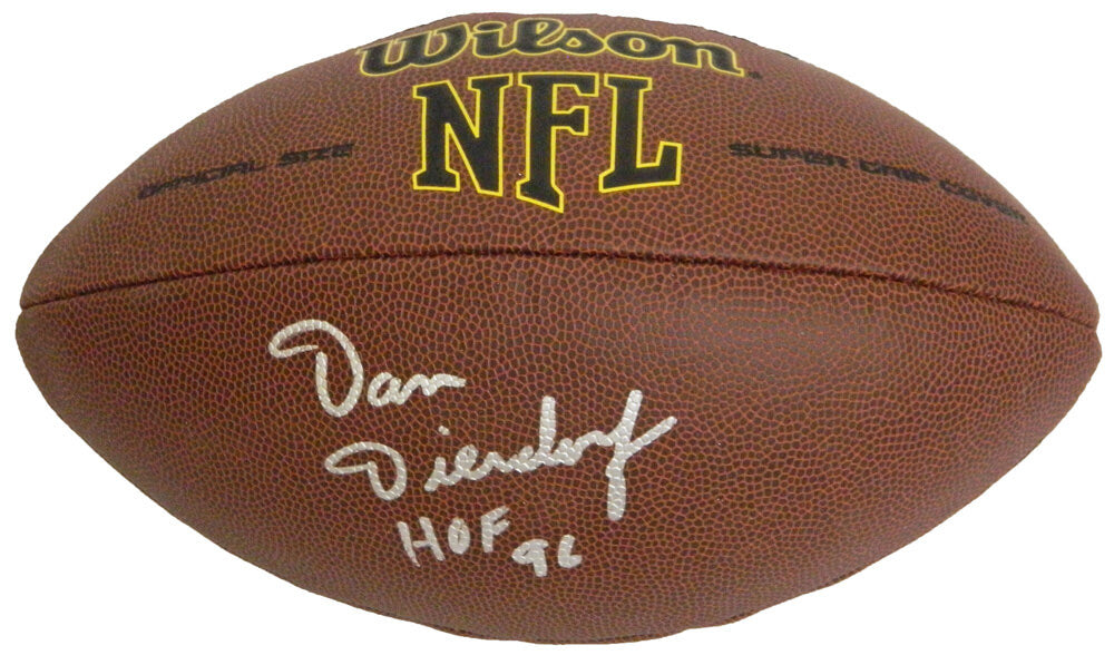 Dan Dierdorf Signed Wilson NFL Full Size Super Grip Football w/HOF 96 - DIEFTB300 - Dan Dierdorf Signed Wilson NFL Full Size Super Grip Football w/HOF 96 product image