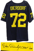 Dan Dierdorf Signed Navy Throwback Custom Football Jersey w/CHOF 00 - DIEJRY301 - Dan Dierdorf Signed Navy Throwback Custom Football Jersey w/CHOF 00 product image