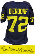 Dan Dierdorf Signed Navy T/B Custom Football Jersey w/CHOF 00 - DIEJRY302 - Dan Dierdorf Signed Navy T/B Custom Football Jersey w/CHOF 00 product image