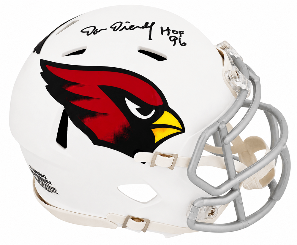 Dan Dierdorf Signed Arizona Cardinals Riddell Speed Mini Helmet w/HOF'96 - DIEMIN303 - Dan Dierdorf Signed Arizona Cardinals Riddell Speed Mini Helmet w/HOF'96 product image