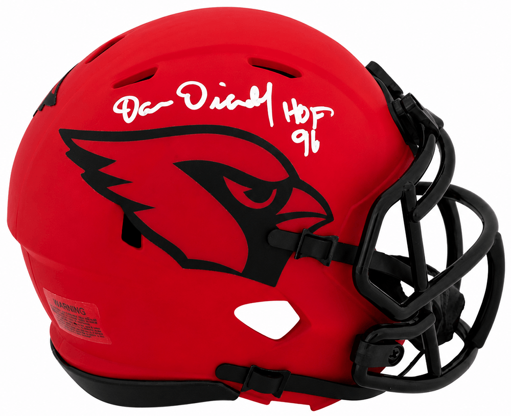 Dan Dierdorf Signed Arizona Cardinals RAVE Riddell Speed Mini Helmet w/HOF'96 - DIEMIN305 - Dan Dierdorf Signed Arizona Cardinals RAVE Riddell Speed Mini Helmet w/HOF'96 product image