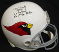 Dan Dierdorf Signed St Louis Cardinals Throwback Riddell Full Size Replica Helmet w/3 Inscriptions - DIEREP300 - Dan Dierdorf Signed St Louis Cardinals Throwback Riddell Full Size Replica Helmet w/3 Inscriptions product image