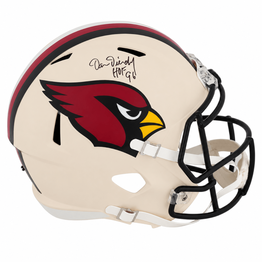 Dan Dierdorf Signed Arizona Cardinals RETRO Riddell Full Size Speed Replica Helmet w/HOF'96 - DIEREP303 - Dan Dierdorf Signed Arizona Cardinals RETRO Riddell Full Size Speed Replica Helmet w/HOF'96 product image