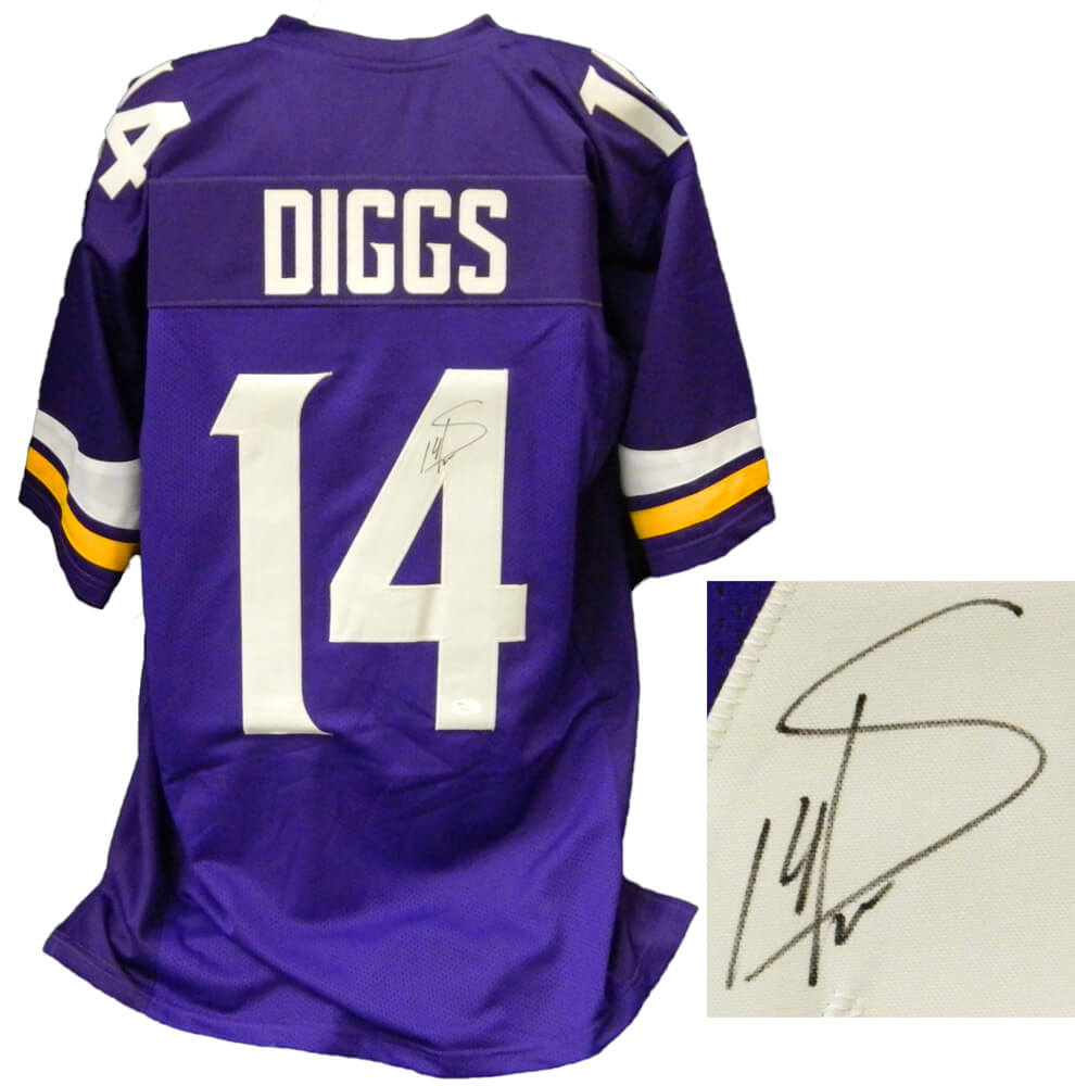 Stefon Diggs Signed Purple Custom Football Jersey (JSA) - DIGJRY300 - Stefon Diggs Signed Purple Custom Football Jersey (JSA) product image