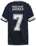 Trevon Diggs Signed Navy Custom Football Jersey - DIGJRY311 - Trevon Diggs Signed Navy Custom Football Jersey product image