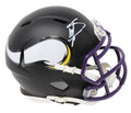 Stefon Diggs Signed Minnesota Vikings Flat Black Matte Riddell Speed Mini Helmet - DIGMIN302 - Stefon Diggs Signed Minnesota Vikings Flat Black Matte Riddell Speed Mini Helmet product image