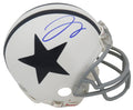 Trevon Diggs Signed Dallas Cowboys White Throwback Riddell Mini Helmet (JSA) - DIGMIN311 - Trevon Diggs Signed Dallas Cowboys White Throwback Riddell Mini Helmet (JSA) product image