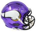 Stefon Diggs Signed Minnesota Vikings Chrome Riddell Speed Full Size Replica Helmet w/MN Miracle 1-14-18 - DIGREP302 - Stefon Diggs Signed Minnesota Vikings Chrome Riddell Speed Full Size Replica Helmet w/MN Miracle 1-14-18 product image