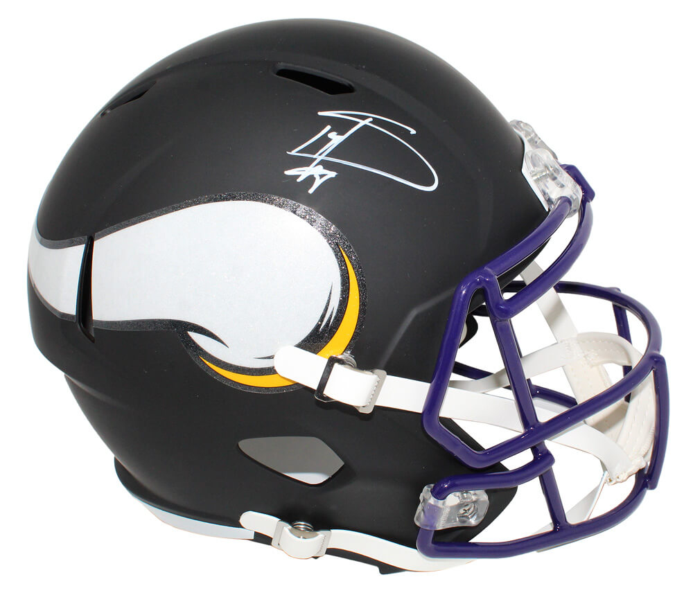 Stefon Diggs Signed Minnesota Vikings Flat Black Matte Riddell Speed Full Size Replica Helmet - DIGREP303 - Stefon Diggs Signed Minnesota Vikings Flat Black Matte Riddell Speed Full Size Replica Helmet product image