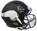Stefon Diggs Signed Minnesota Vikings Flat Black Matte Riddell Speed Full Size Replica Helmet w/MN Miracle 1-14-18 - DIGREP304 - Stefon Diggs Signed Minnesota Vikings Flat Black Matte Riddell Speed Full Size Replica Helmet w/MN Miracle 1-14-18 product image