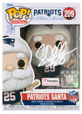Corey Dillon Signed New England Patriots 'SANTA' Funko Pop Doll #209 - DILFUN300 - Corey Dillon Signed New England Patriots 'SANTA' Funko Pop Doll #209 product image