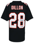 Corey Dillon Signed Black Custom Football Jersey w/Who Dey - DILJRY302 - Corey Dillon Signed Black Custom Football Jersey w/Who Dey product image