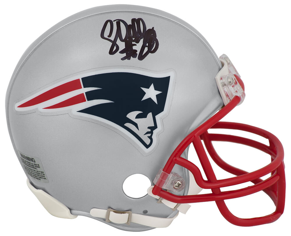 Corey Dillon Signed New England Patriots Riddell (VSR4) Mini Helmet - DILMIN310 - Corey Dillon Signed New England Patriots Riddell (VSR4) Mini Helmet product image