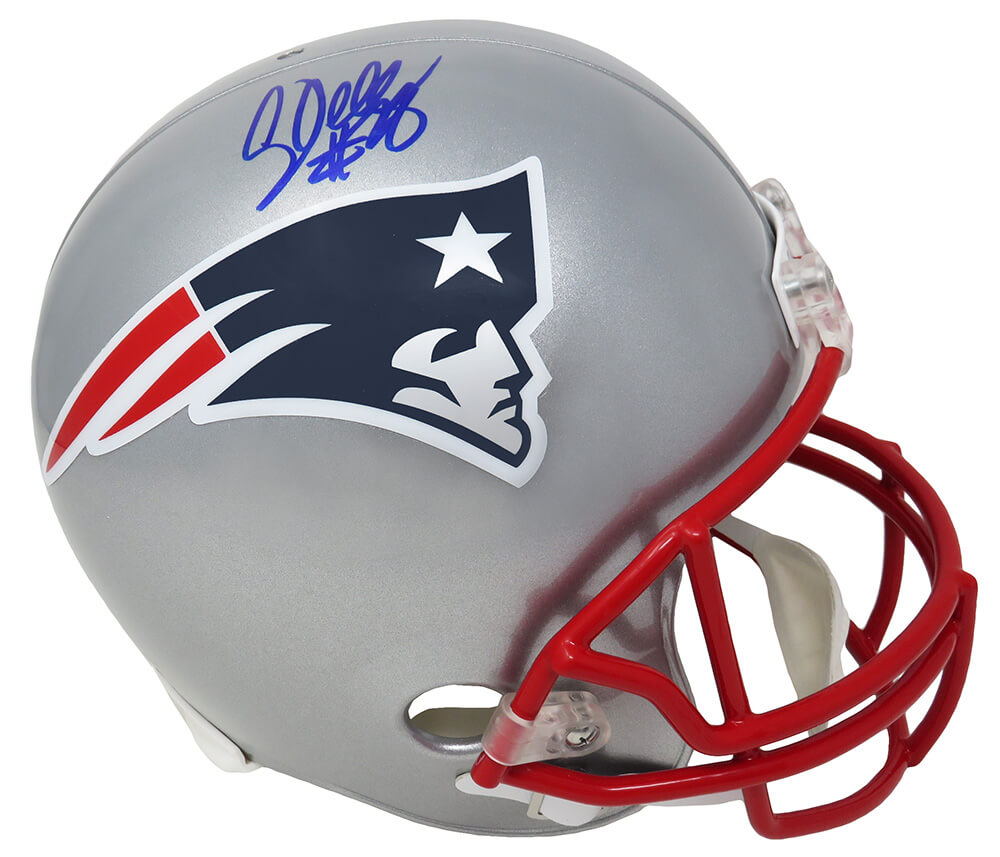 Corey Dillon Signed New England Patriots Riddell Full Size Replica Helmet - DILREP304 - Corey Dillon Signed New England Patriots Riddell Full Size Replica Helmet product image