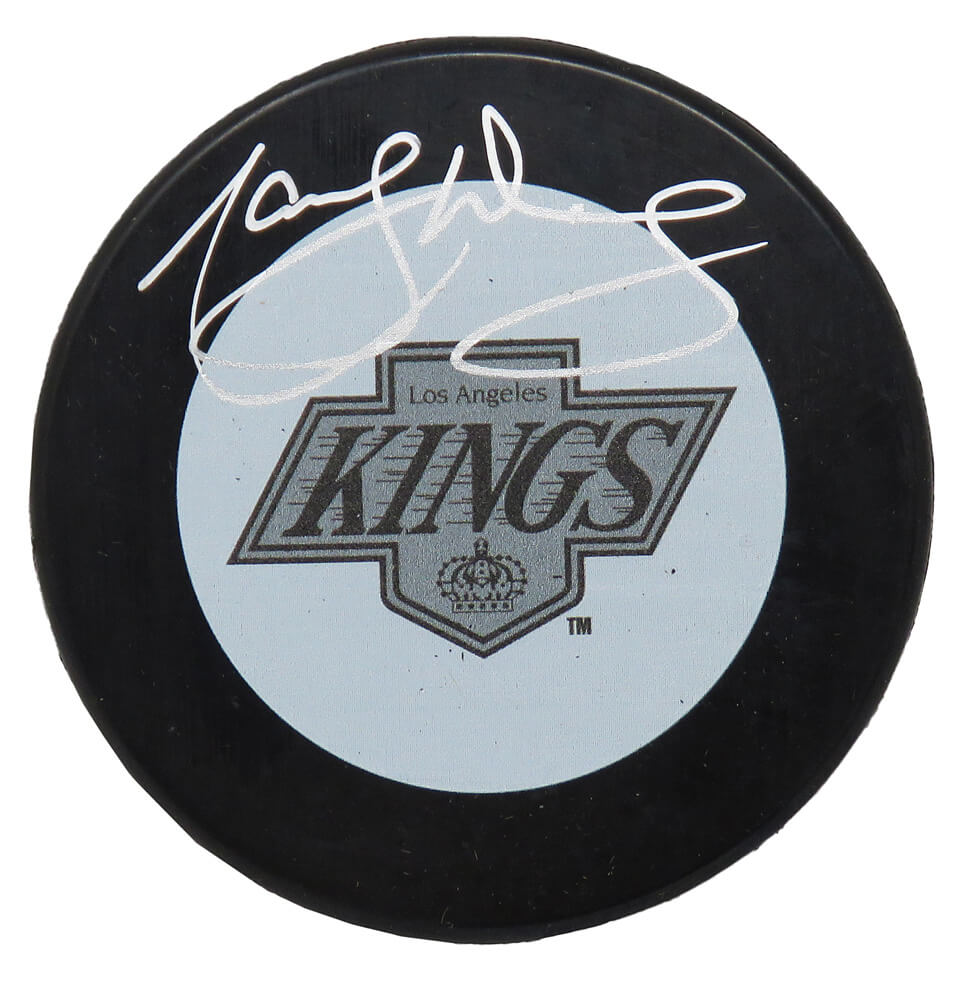 Marcel Dionne Signed Los Angeles Kings 1980's Style Logo Hockey Puck - DIOPUC403 - Marcel Dionne Signed Los Angeles Kings 1980's Style Logo Hockey Puck product image