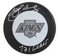 Marcel Dionne Signed Los Angeles Kings 1980's Style Logo Hockey Puck w/731 Goals - DIOPUC405 - Marcel Dionne Signed Los Angeles Kings 1980's Style Logo Hockey Puck w/731 Goals product image