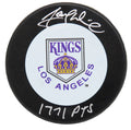 Marcel Dionne Signed Los Angeles Kings 1970's Style Logo Hockey Puck w/1,771 Pts - DIOPUC407 - Marcel Dionne Signed Los Angeles Kings 1970's Style Logo Hockey Puck w/1,771 Pts product image