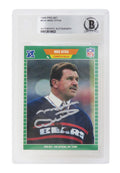 Mike Ditka Signed Chicago Bears 1989 Pro Set Card #53 - (Beckett Encapsulated) - DITCAR302 - Mike Ditka Signed Chicago Bears 1989 Pro Set Card #53 - (Beckett Encapsulated) product image
