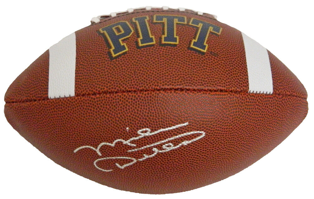 Mike Ditka Signed Pittsburgh Panthers Rawlings Full Size Logo Football - DITFTB304 - Mike Ditka Signed Pittsburgh Panthers Rawlings Full Size Logo Football product image