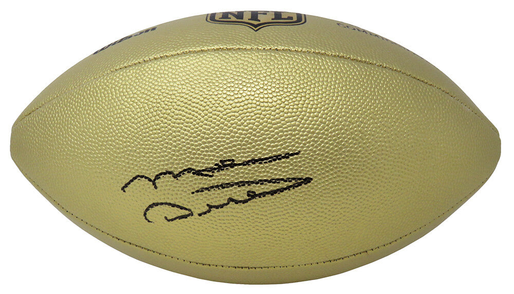 Mike Ditka Signed Wilson Duke Gold Metallic NFL Full Size Replica Football - DITFTB307 - Mike Ditka Signed Wilson Duke Gold Metallic NFL Full Size Replica Football product image