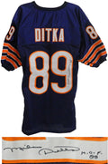 Mike Ditka Signed Navy Custom Throwback Jersey w/HOF'88 - DITJRY301 - Mike Ditka Signed Navy Custom Throwback Jersey w/HOF'88 product image