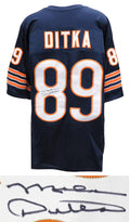 Mike Ditka Signed Navy Custom Throwback Jersey - DITJRY303 - Mike Ditka Signed Navy Custom Throwback Jersey product image