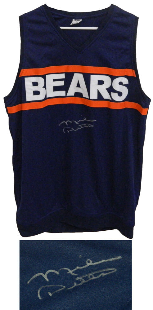 Mike Ditka Signed Navy Coaching Sweater Vest - DITJRY304 - Mike Ditka Signed Navy Coaching Sweater Vest product image