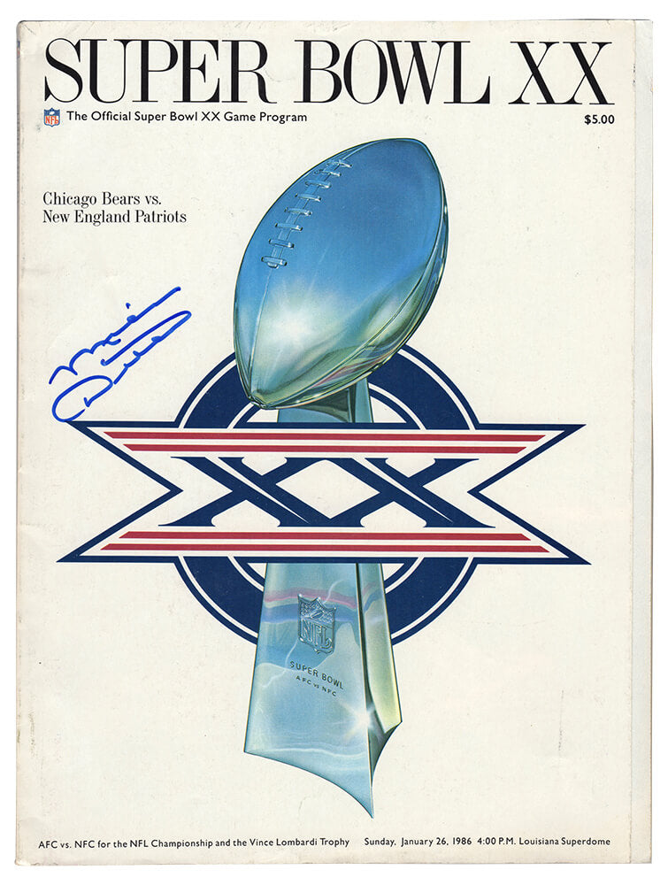 Mike Ditka Signed Super Bowl XX (20) Program -  (Chicago Bears vs New England Patriots) - DITMAG301 - Mike Ditka Signed Super Bowl XX (20) Program - (Chicago Bears vs New England Patriots) product image