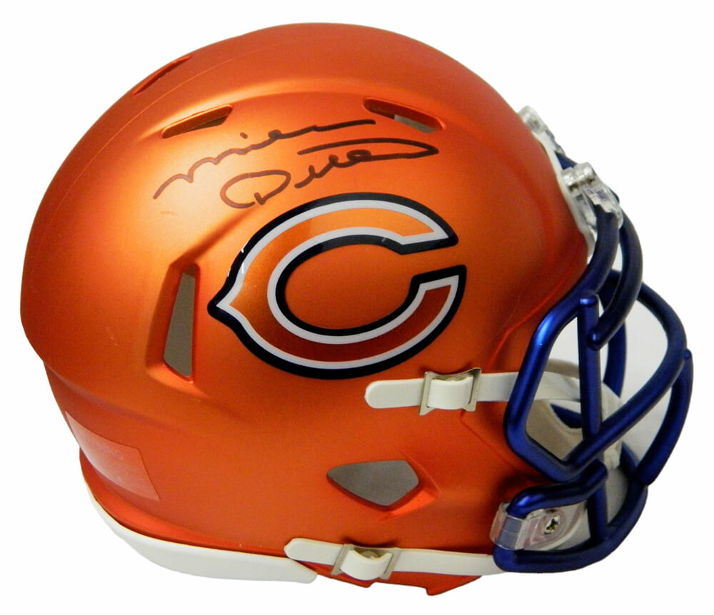 Mike Ditka Signed Chicago Bears Blaze Riddell Speed Mini Helmet - DITMIN308 - Mike Ditka Signed Chicago Bears Blaze Riddell Speed Mini Helmet product image