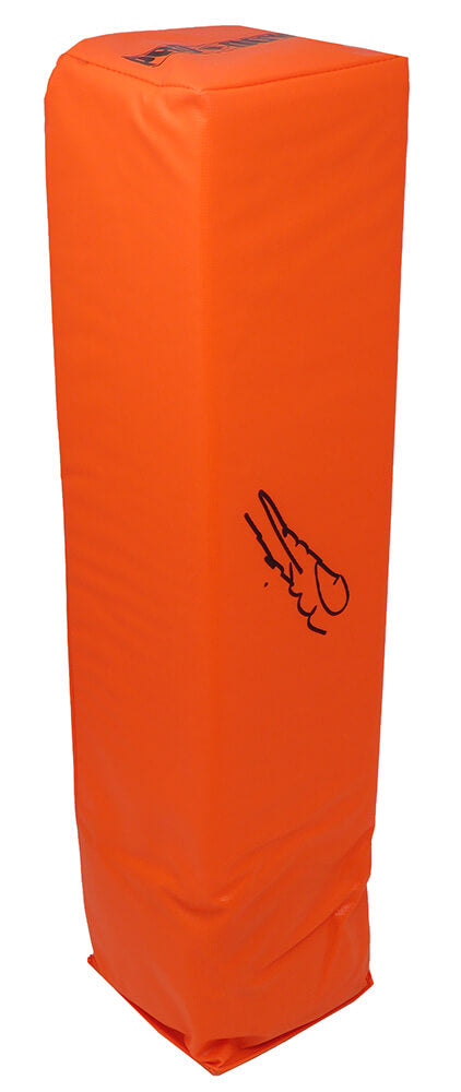 Mike Ditka Signed Orange Football Endzone Pylon - DITPYL300 - Mike Ditka Signed Orange Football Endzone Pylon product image