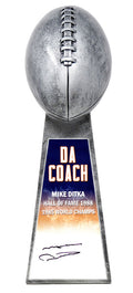 Mike Ditka Signed 'Da Coach' Football World Champion 15 Inch Replica Silver Trophy - DITTRO303 - Mike Ditka Signed 'Da Coach' Football World Champion 15 Inch Replica Silver Trophy product image