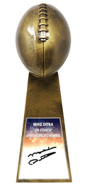 Mike Ditka Signed Football World Champion 15 Inch Replica Gold Trophy - DITTRO302 - Mike Ditka Signed Football World Champion 15 Inch Replica Gold Trophy product image