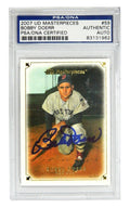 Bobby Doerr Signed Boston Red Sox 2007 Upper Deck Materpieces Trading Card #59 - (PSA Encapsulated) - DOECAR100 - Bobby Doerr Signed Boston Red Sox 2007 Upper Deck Materpieces Trading Card #59 - (PSA Encapsulated) product image