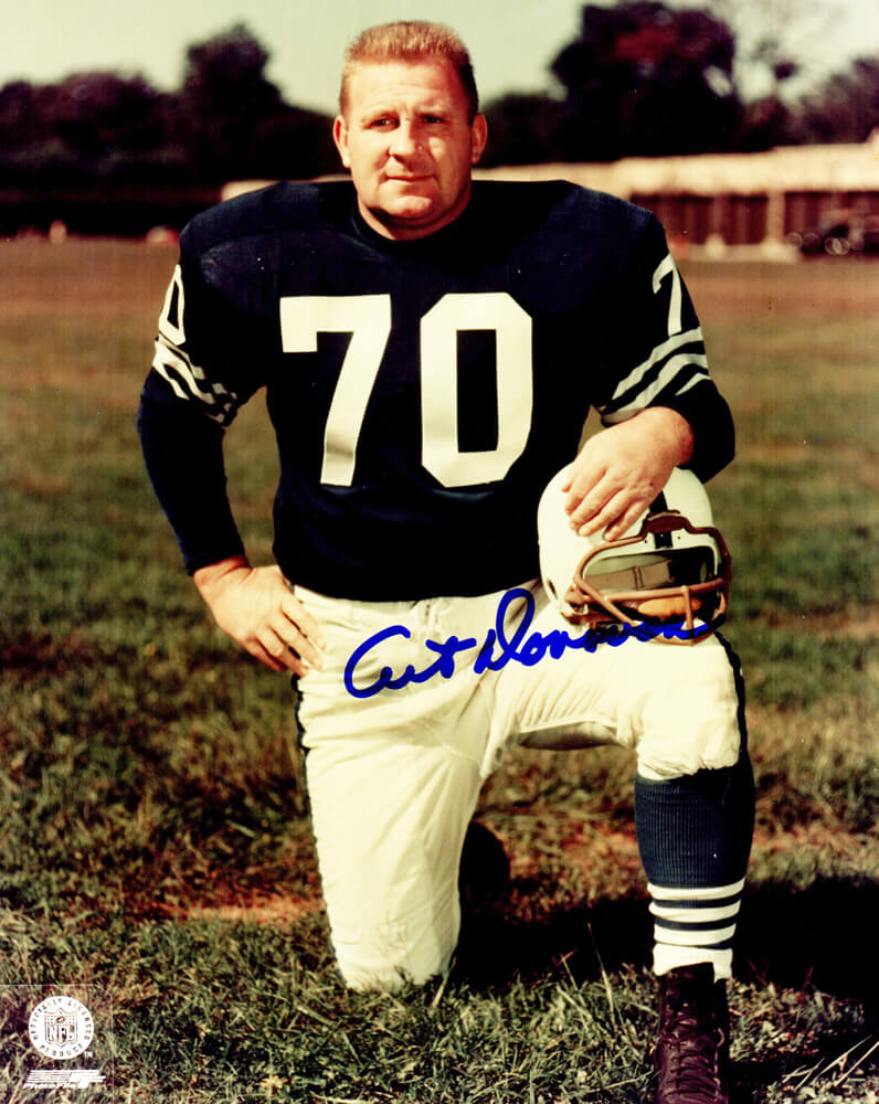 Art Donovan Signed Colts Kneel Pose 8x10 Photo - DON08P300 - Art Donovan Signed Colts Kneel Pose 8x10 Photo product image
