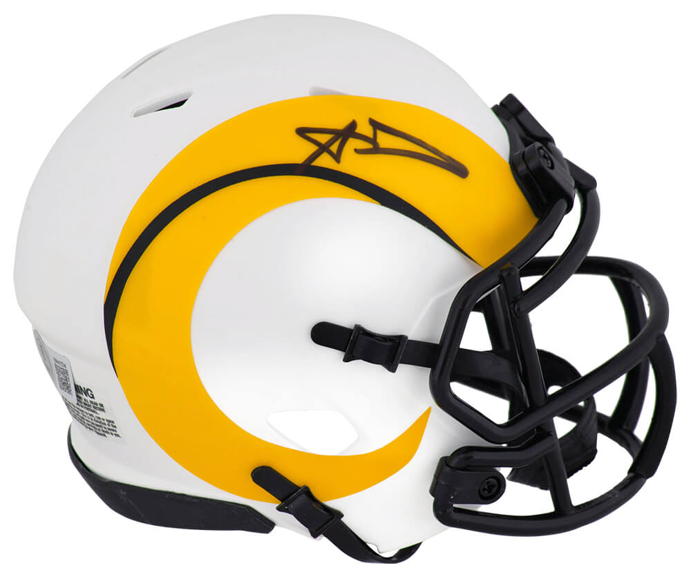 Aaron Donald Signed Los Angeles Rams LUNAR Eclipse Riddell Speed Mini Helmet - (Beckett) - DONMIN300 - Aaron Donald Signed Los Angeles Rams LUNAR Eclipse Riddell Speed Mini Helmet - (Beckett) product image
