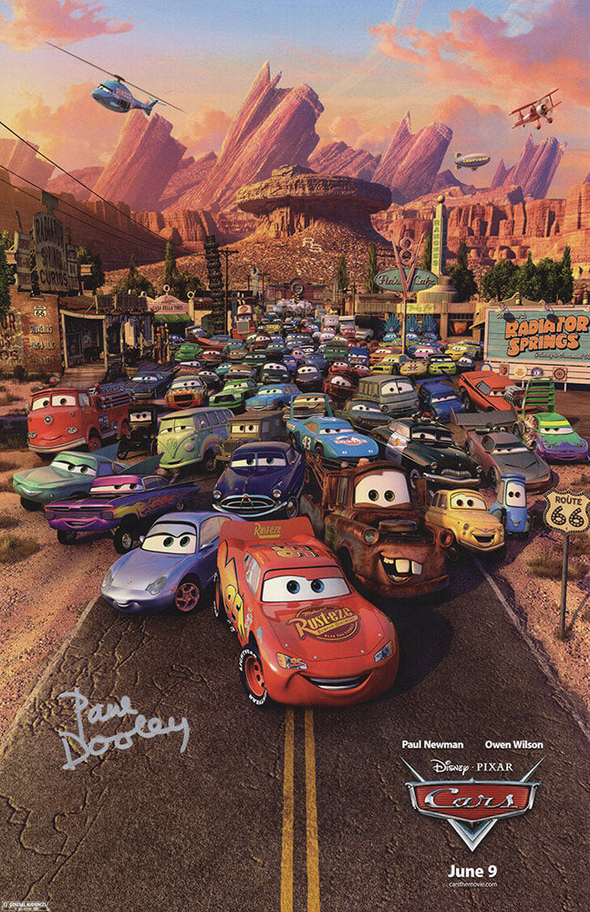Paul Dooley Signed Cars 11x17 Movie Poster - DOOPST500 - Paul Dooley Signed Cars 11x17 Movie Poster product image