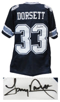 Tony Dorsett Signed Navy Custom Football Jersey (Beckett) - DORJRY300 - Tony Dorsett Signed Navy Custom Football Jersey (Beckett) product image