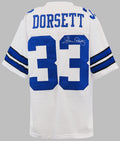 Tony Dorsett Signed White Custom Football Jersey - DORJRY301 - Tony Dorsett Signed White Custom Football Jersey product image