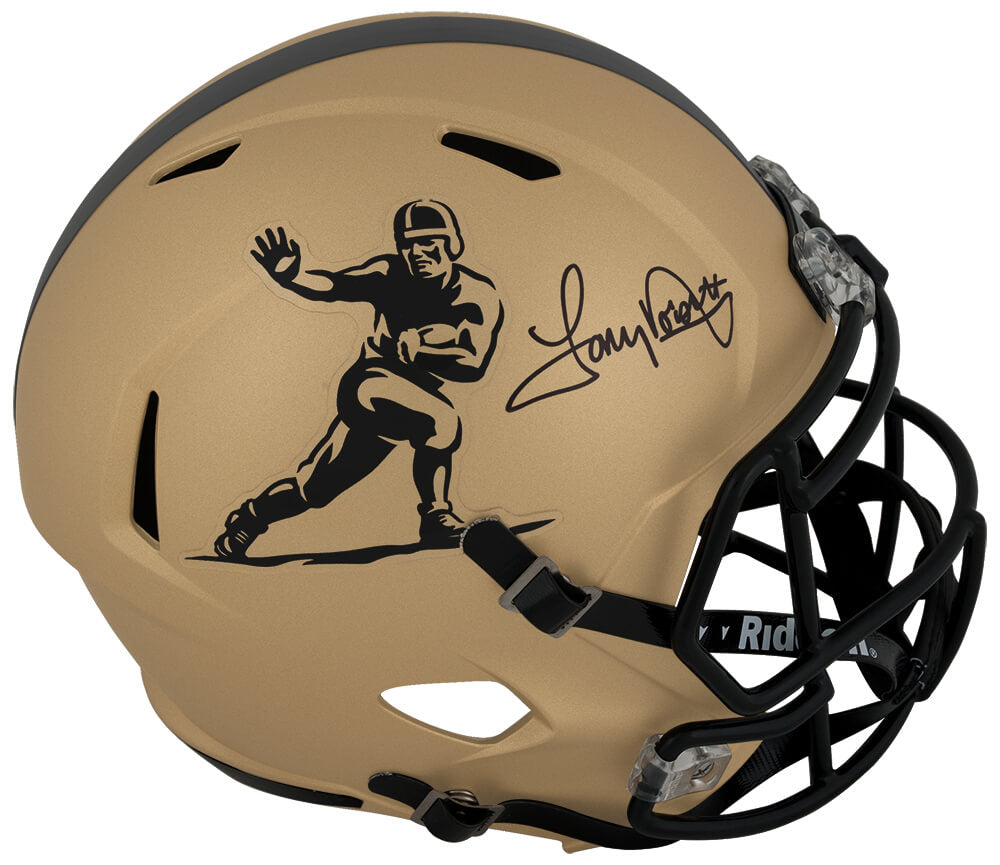 Tony Dorsett Signed Heisman Trophy Logo Gold Riddell Full Size Speed Helmet - DORREP302 - Tony Dorsett Signed Heisman Trophy Logo Gold Riddell Full Size Speed Helmet product image