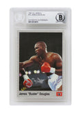 James Buster Douglas Signed 1991 All World Boxing Trading Card #13 - (Beckett Encapsulated) - DOUCAR503 - James Buster Douglas Signed 1991 All World Boxing Trading Card #13 - (Beckett Encapsulated) product image