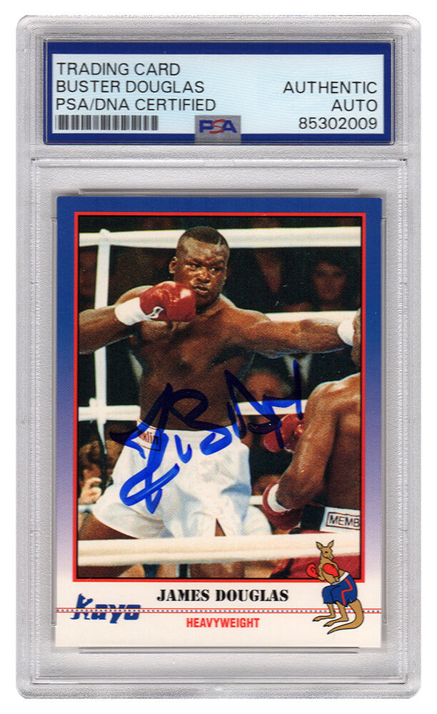 James Buster Douglas Signed 1991 Kayo Boxing Card #31 - (PSA Encapsulated) - DOUCAR506 - James Buster Douglas Signed 1991 Kayo Boxing Card #31 - (PSA Encapsulated) product image