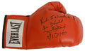 James Buster Douglas Signed Everlast Boxing Glove w/Yeah I Shocked The World 2-10-90 - DOUGLV503 - James Buster Douglas Signed Everlast Boxing Glove w/Yeah I Shocked The World 2-10-90 product image