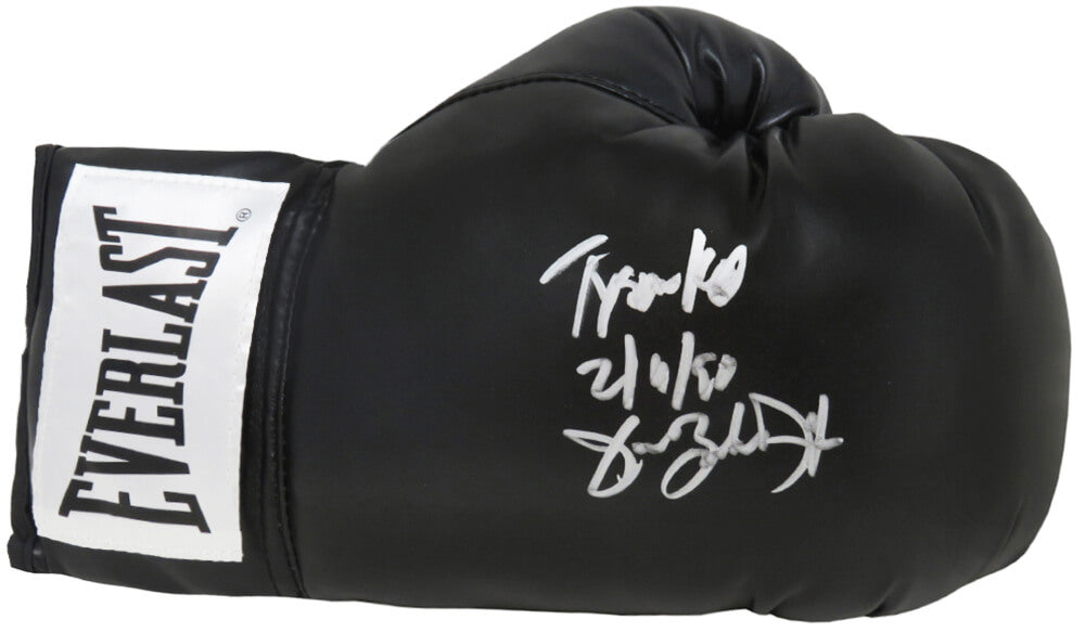 James Buster Douglas Signed Everlast Black Boxing Glove w/Tyson KO 2-11-90 - DOUGLV512 - James Buster Douglas Signed Everlast Black Boxing Glove w/Tyson KO 2-11-90 product image