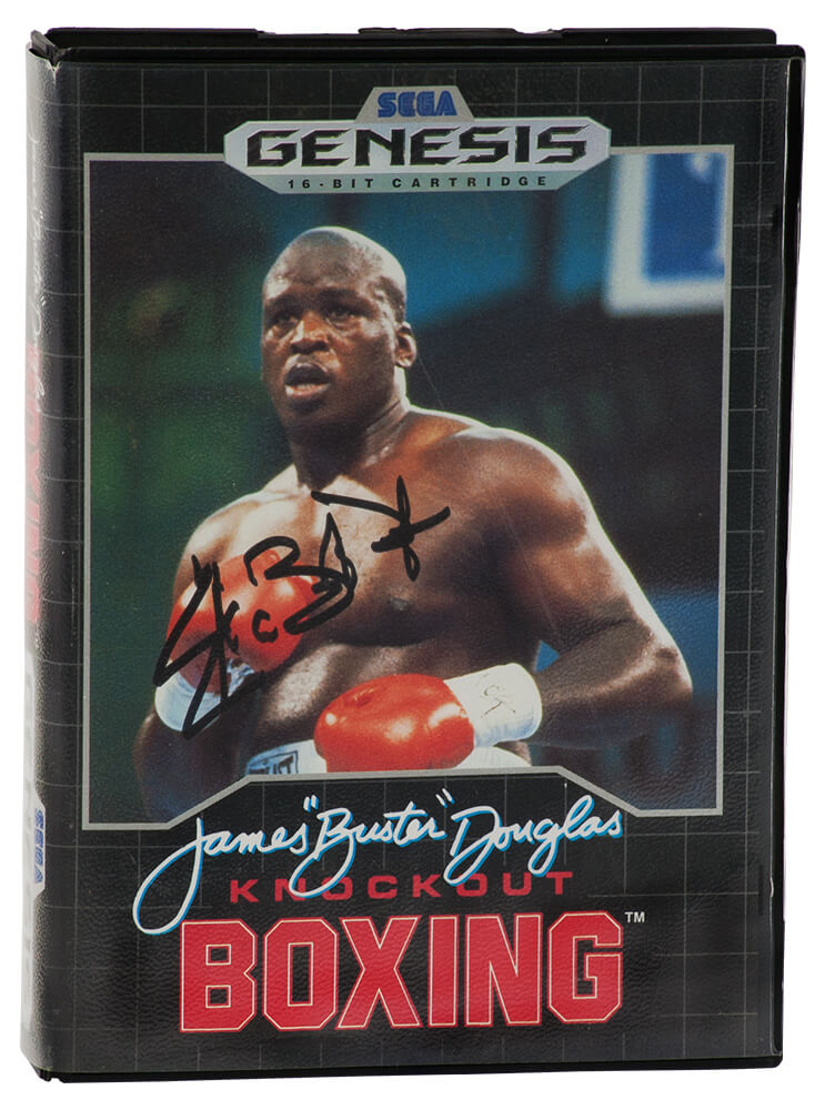 James Buster Douglas Signed Sega Genesis James Buster Douglas Knockout Boxing Video Game Cover & Case - DOUOTH501 - James Buster Douglas Signed Sega Genesis James Buster Douglas Knockout Boxing Video Game Cover & Case product image
