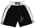 James Buster Douglas Signed Title Black & White Trim Boxing Trunks w/Tyson KO 2-11-90 - DOUTRU507 - James Buster Douglas Signed Title Black & White Trim Boxing Trunks w/Tyson KO 2-11-90 product image