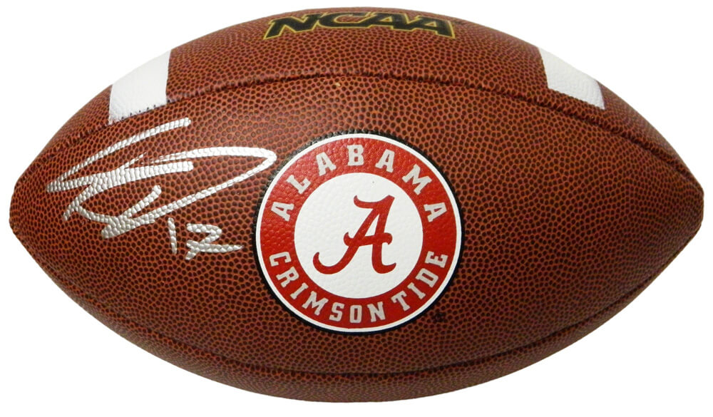 Kenyan Drake Signed Alabama Crimson Tide Wilson Logo Football - DRAFTB301 - Kenyan Drake Signed Alabama Crimson Tide Wilson Logo Football product image